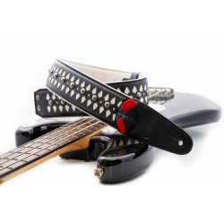 RightOn! Armour White Guitar Strap